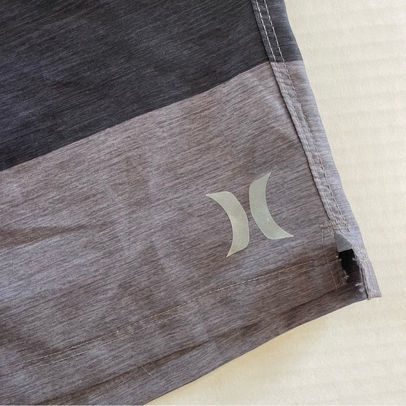 Men Hurley Color-block Gray-Black  Drawstring Lined Swim Board Shots size Large - Picture 5 of 12